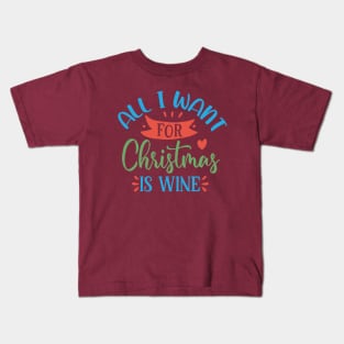 Christmas Wine Kids T-Shirt